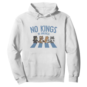 Funny No Kings Cute Forest Animals Hoodie Gift For Animal Lovers TS12 White Print Your Wear
