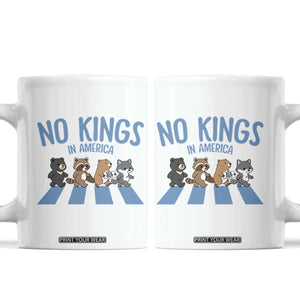 Funny No Kings Cute Forest Animals Coffee Mug Gift For Animal Lovers TS12 White Print Your Wear