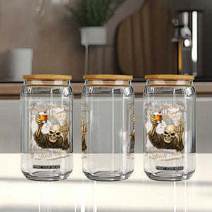 Skeleton Whiskey Glass Can I Will Take My Whiskey Neat No Ice TS12 Print Your Wear