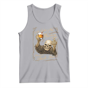 Skeleton Whiskey Tank Top I Will Take My Whiskey Neat No Ice TS12 Athletic Heather Print Your Wear