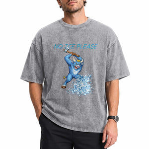 No Ice Please Washed Cotton T-Shirt Funny Babe The Blue Ox Minnesota Folklore