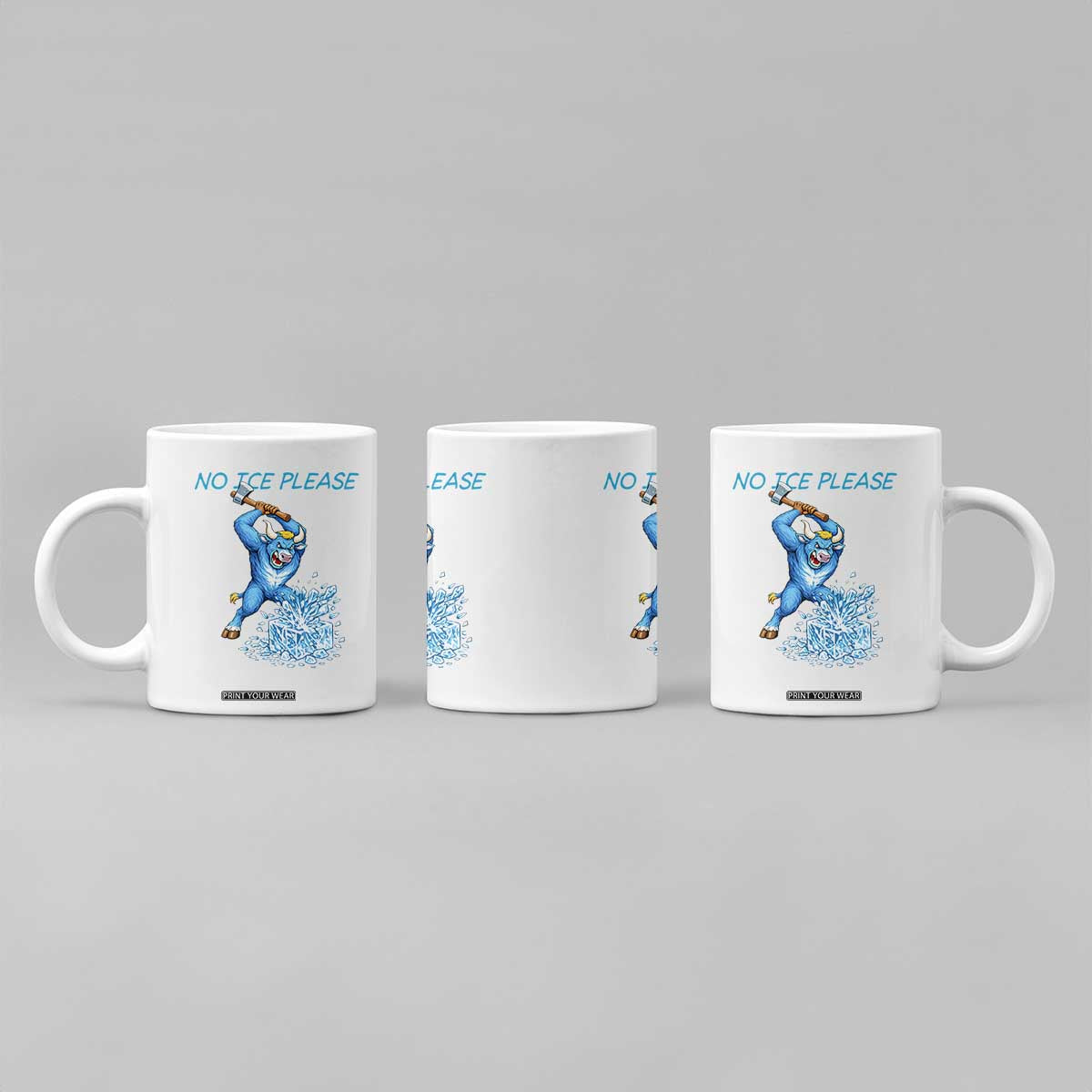 No Ice Please Coffee Mug Funny Babe The Blue Ox Minnesota Folklore TS12 Print Your Wear