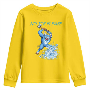 No Ice Please Youth Sweatshirt Funny Babe The Blue Ox Minnesota Folklore TS12 Daisy Print Your Wear