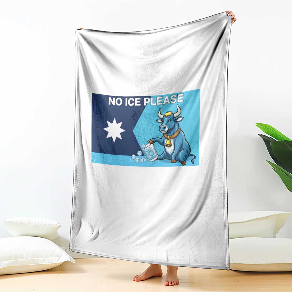 Funny Political Folklore Babe The Blue Ox Throw Blanket No Ice Please TS12 Print Your Wear