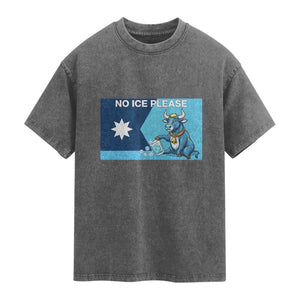 Funny Political Folklore Babe The Blue Ox Washed Cotton T-Shirt No Ice Please