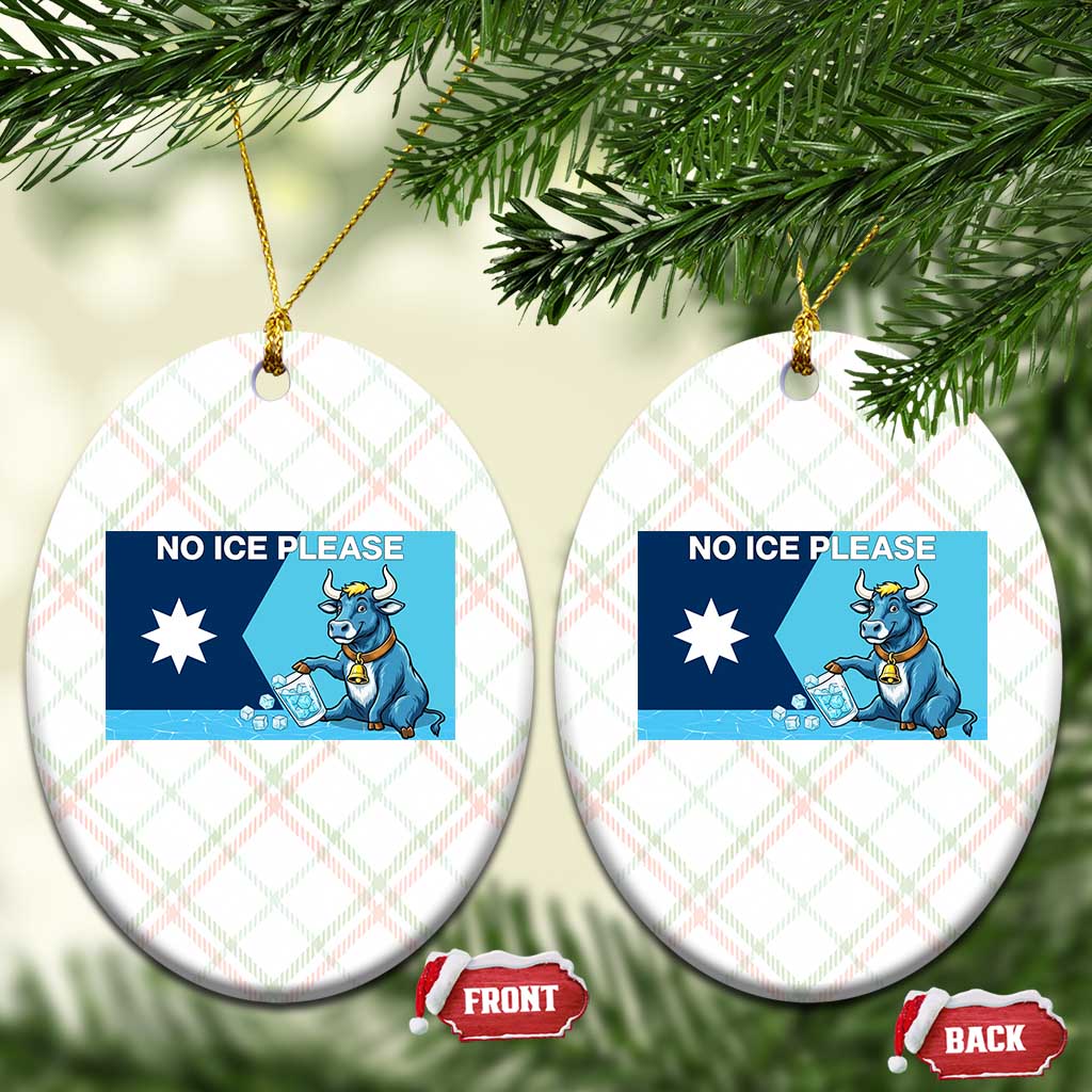 Funny Political Folklore Babe The Blue Ox Ceramic Ornament No Ice Please TS12 Print Your Wear
