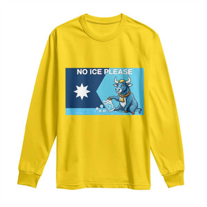 Funny Political Folklore Babe The Blue Ox Long Sleeve Shirt No Ice Please TS12 Daisy Print Your Wear