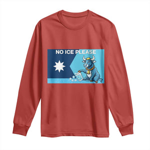 Funny Political Folklore Babe The Blue Ox Long Sleeve Shirt No Ice Please TS12 Red Print Your Wear