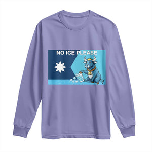 Funny Political Folklore Babe The Blue Ox Long Sleeve Shirt No Ice Please TS12 Violet Print Your Wear