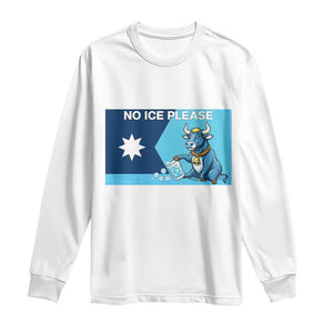 Funny Political Folklore Babe The Blue Ox Long Sleeve Shirt No Ice Please TS12 White Print Your Wear
