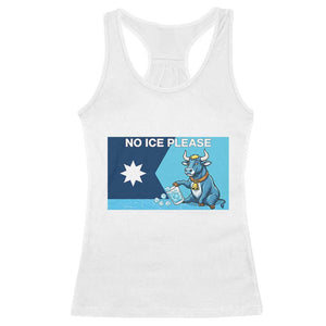 Funny Political Folklore Babe The Blue Ox Racerback Tank Top No Ice Please TS12 White Print Your Wear