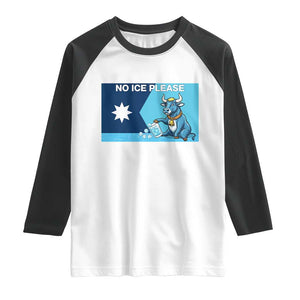 Funny Political Folklore Babe The Blue Ox Raglan Shirt No Ice Please TS12 White Black Print Your Wear