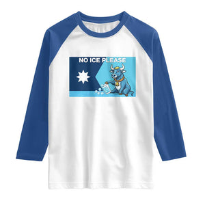Funny Political Folklore Babe The Blue Ox Raglan Shirt No Ice Please TS12 White Royal Print Your Wear