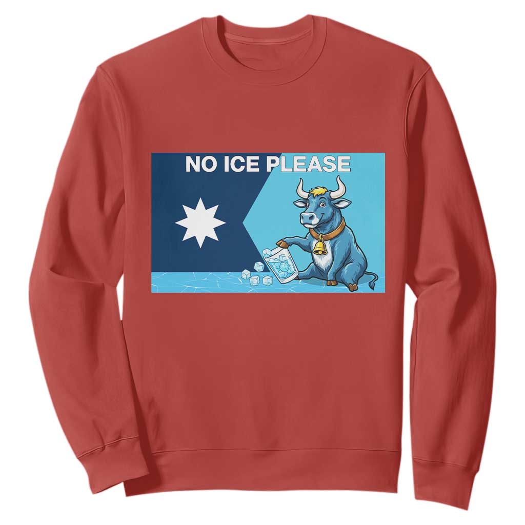 Funny Political Folklore Babe The Blue Ox Sweatshirt No Ice Please TS12 Red Print Your Wear