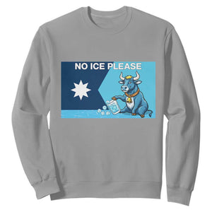 Funny Political Folklore Babe The Blue Ox Sweatshirt No Ice Please TS12 Sport Gray Print Your Wear