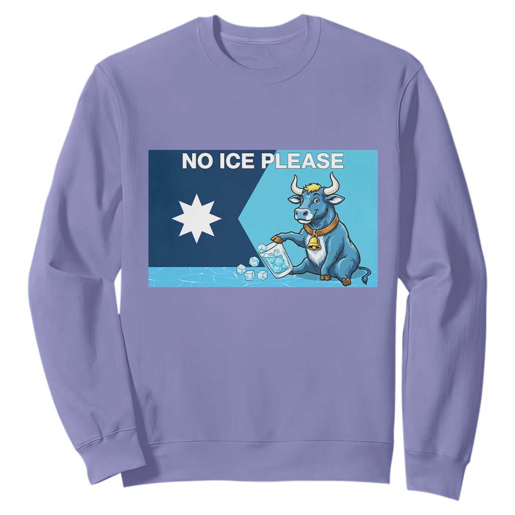 Funny Political Folklore Babe The Blue Ox Sweatshirt No Ice Please TS12 Violet Print Your Wear