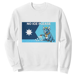 Funny Political Folklore Babe The Blue Ox Sweatshirt No Ice Please TS12 White Print Your Wear