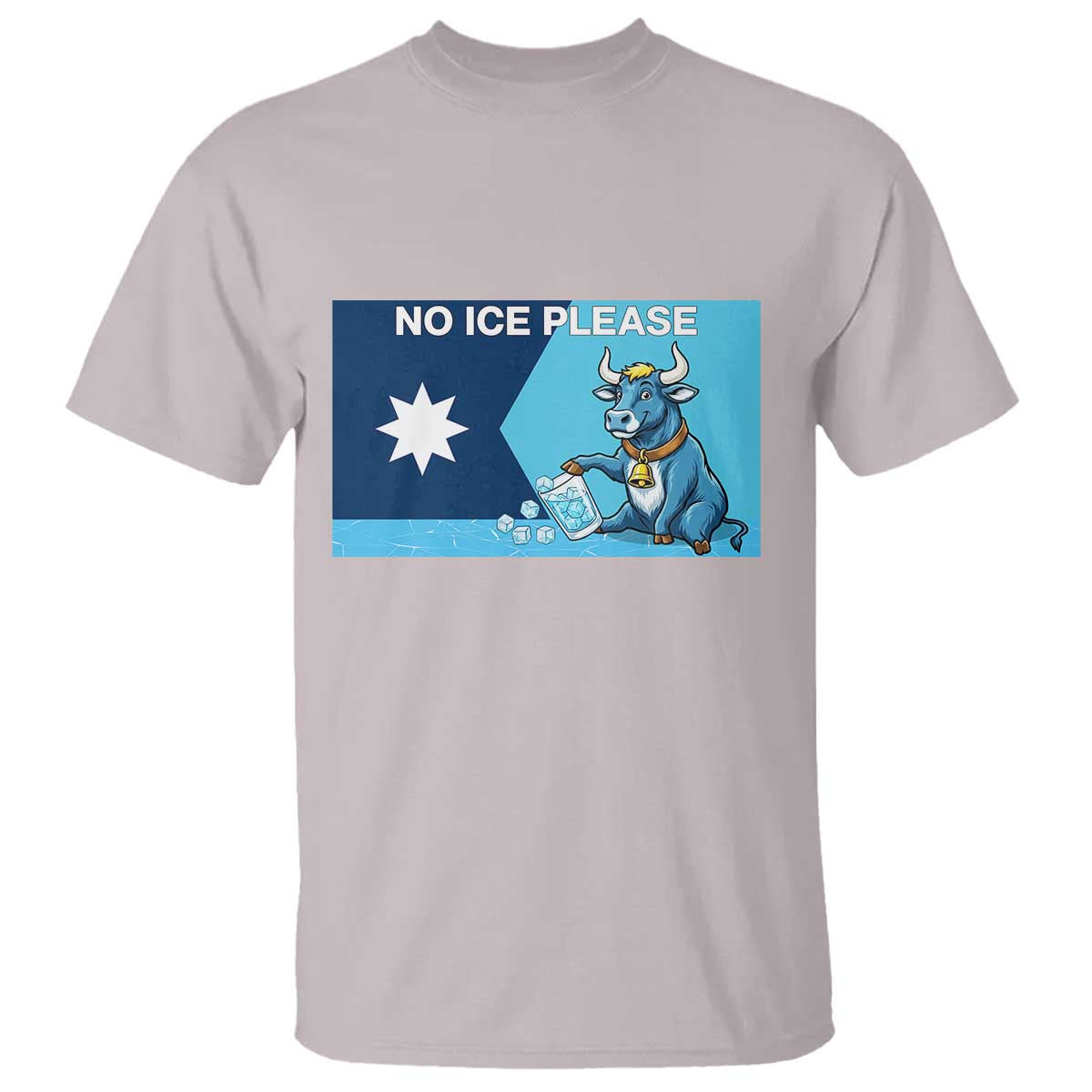 Funny Political Folklore Babe The Blue Ox T Shirt No Ice Please TS12 Ice Gray Print Your Wear