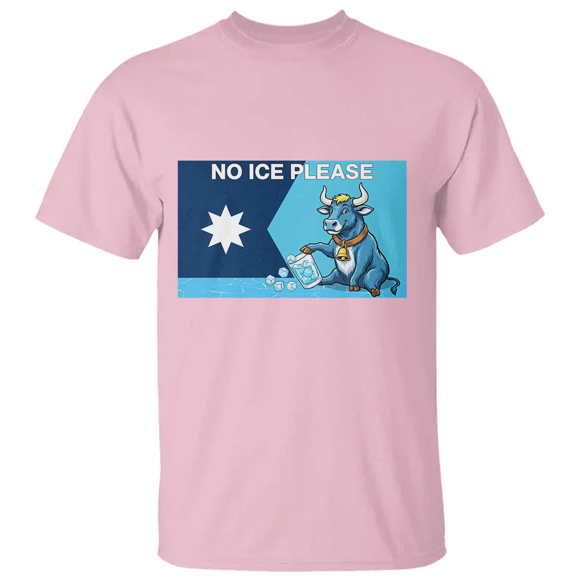 Funny Political Folklore Babe The Blue Ox T Shirt No Ice Please TS12 Light Pink Print Your Wear