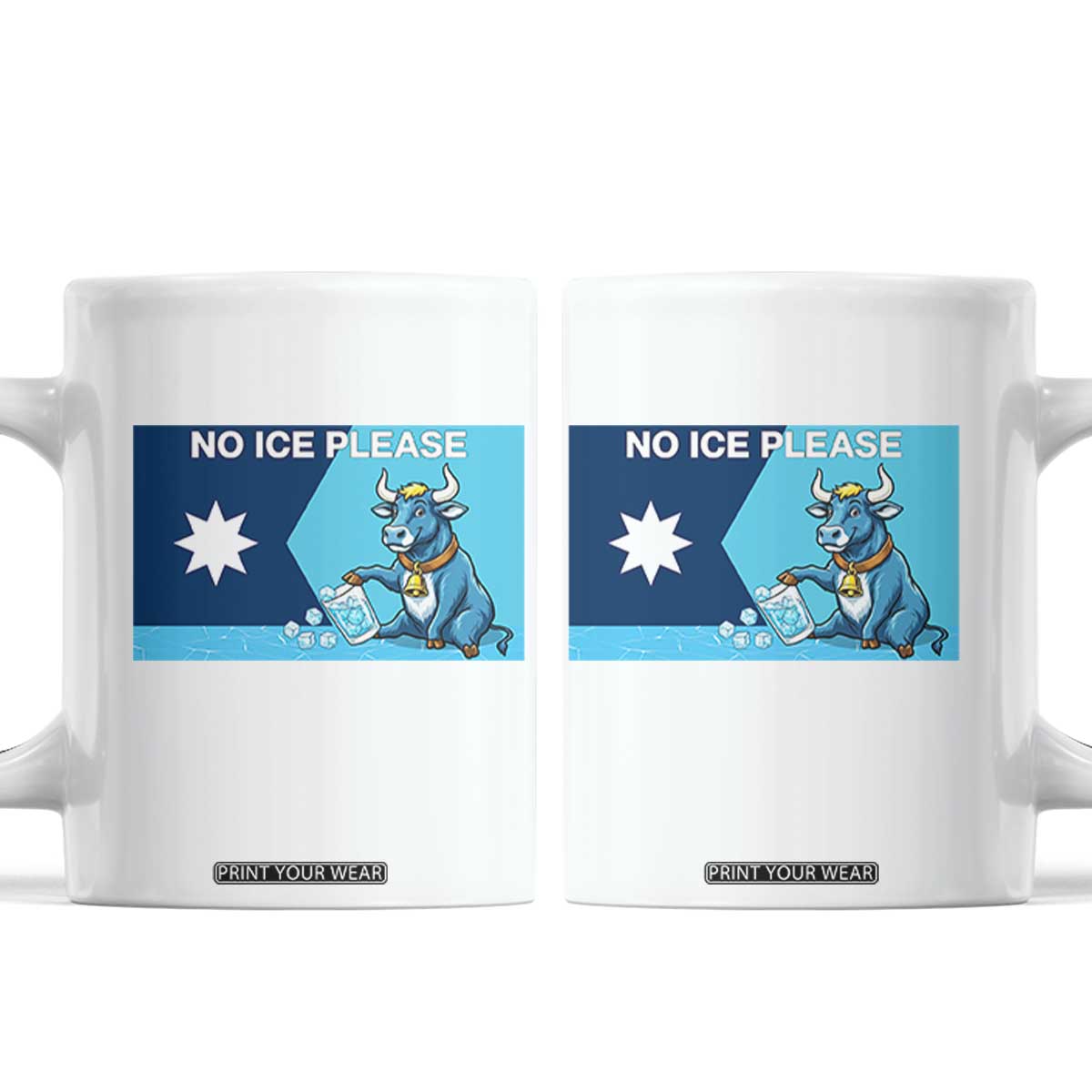 Funny Political Folklore Babe The Blue Ox Coffee Mug No Ice Please TS12 White Print Your Wear