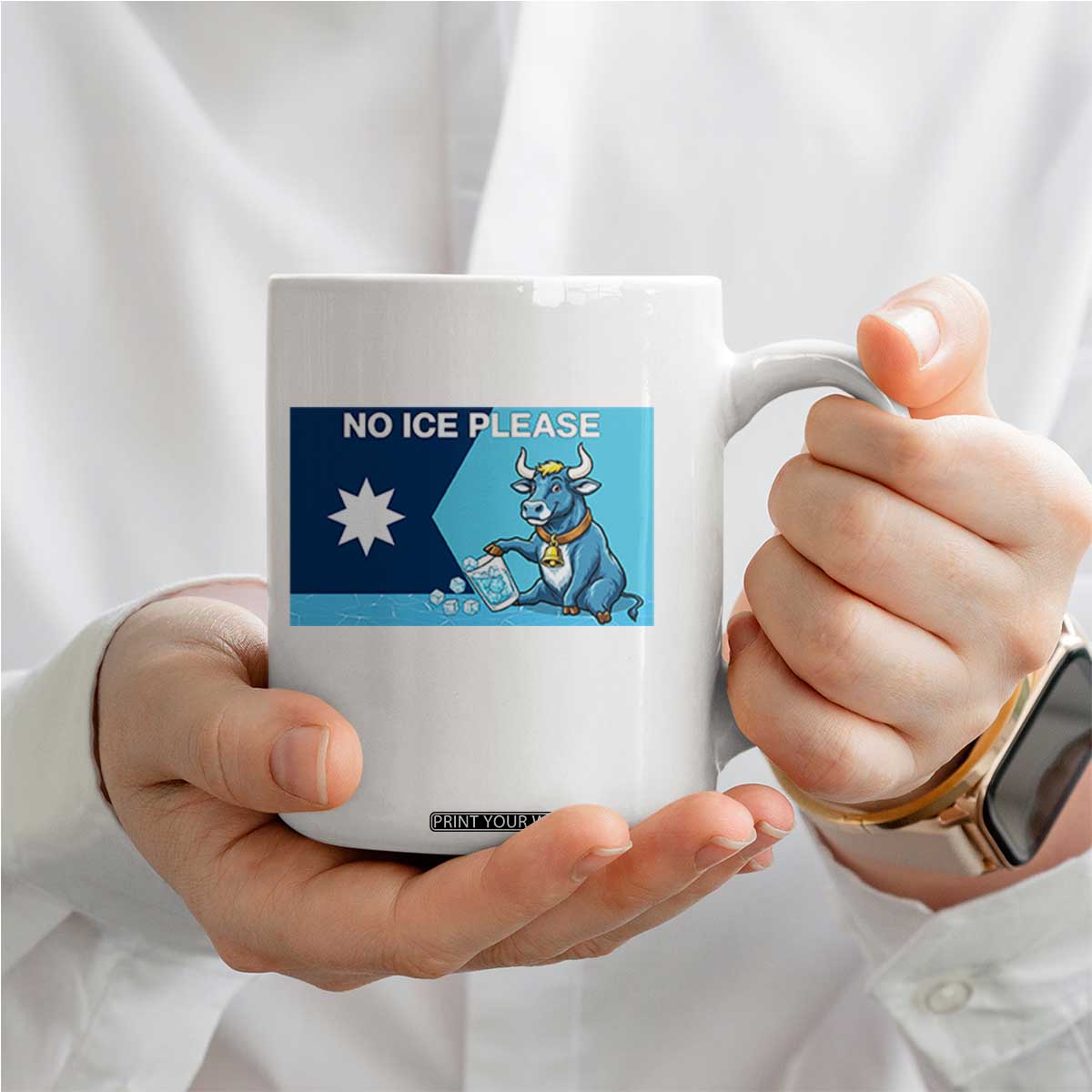 Funny Political Folklore Babe The Blue Ox Coffee Mug No Ice Please TS12 Print Your Wear