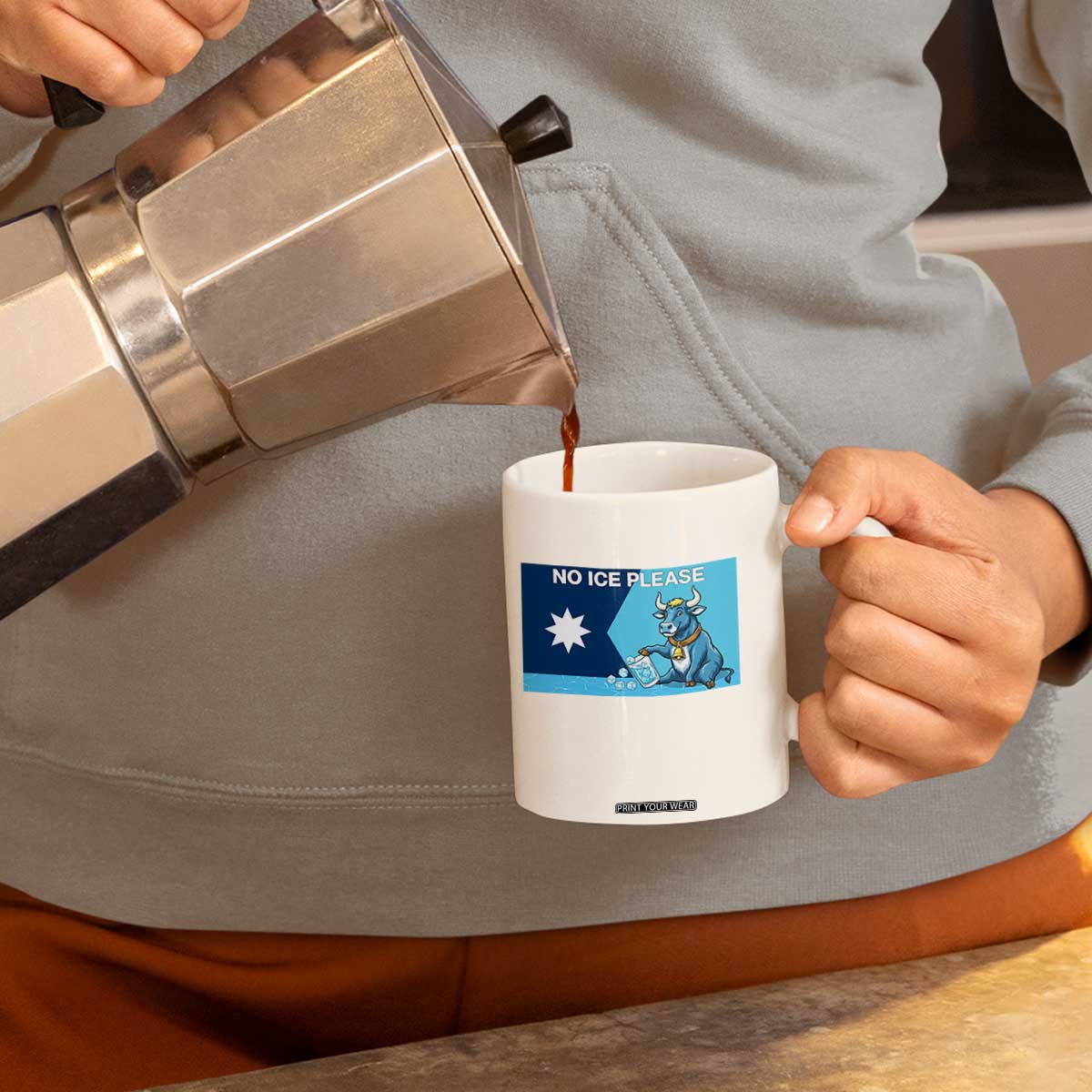 Funny Political Folklore Babe The Blue Ox Coffee Mug No Ice Please TS12 Print Your Wear