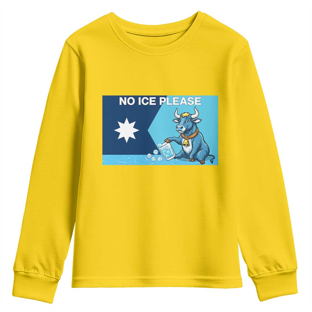 Funny Political Folklore Babe The Blue Ox Youth Sweatshirt No Ice Please TS12 Daisy Print Your Wear