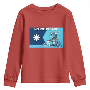 Funny Political Folklore Babe The Blue Ox Youth Sweatshirt No Ice Please TS12 Red Print Your Wear