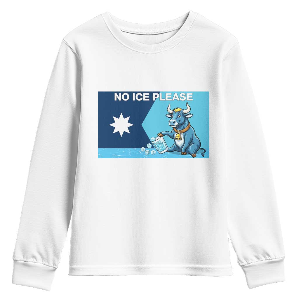 Funny Political Folklore Babe The Blue Ox Youth Sweatshirt No Ice Please TS12 White Print Your Wear
