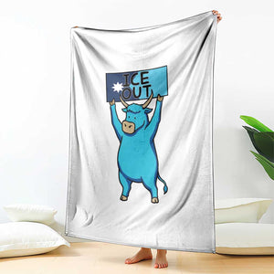 Funny Minnesota Folklore Babe The Blue Ox Throw Blanket Ice Out TS12 Print Your Wear