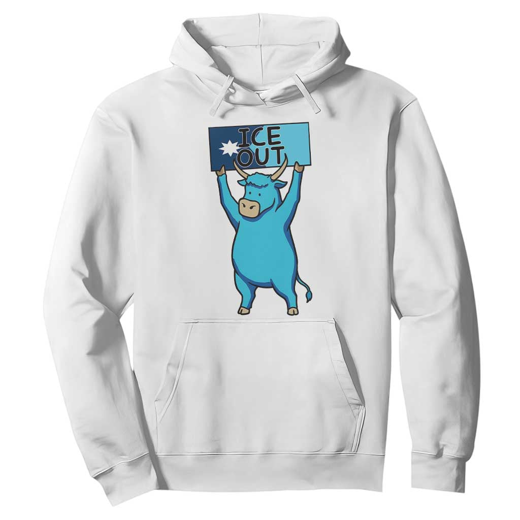 Funny Minnesota Folklore Babe The Blue Ox Hoodie Ice Out TS12 White Print Your Wear