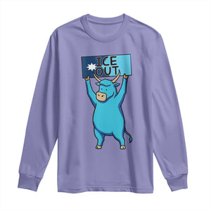 Funny Minnesota Folklore Babe The Blue Ox Long Sleeve Shirt Ice Out TS12 Violet Print Your Wear