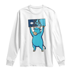 Funny Minnesota Folklore Babe The Blue Ox Long Sleeve Shirt Ice Out TS12 White Print Your Wear