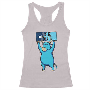 Funny Minnesota Folklore Babe The Blue Ox Racerback Tank Top Ice Out TS12 Ice Gray Print Your Wear