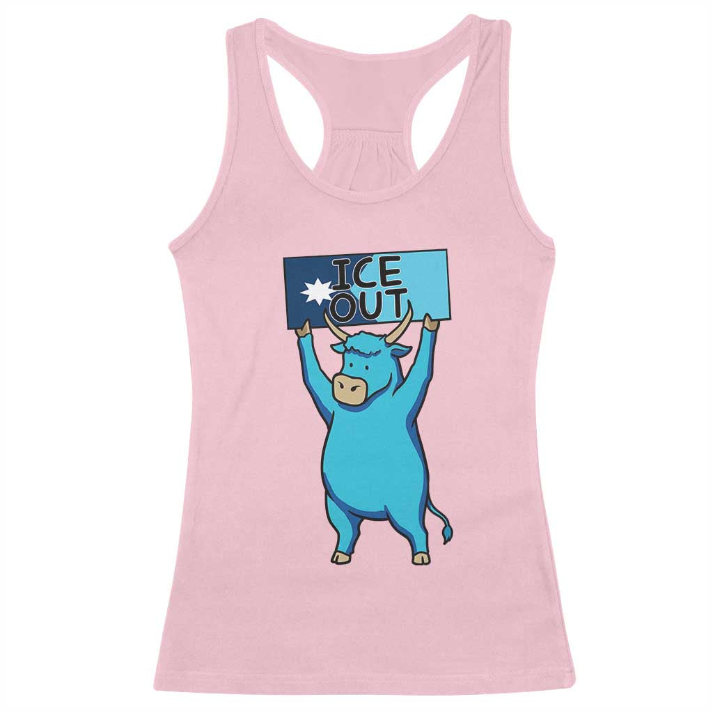 Funny Minnesota Folklore Babe The Blue Ox Racerback Tank Top Ice Out TS12 Light Pink Print Your Wear