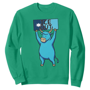 Funny Minnesota Folklore Babe The Blue Ox Sweatshirt Ice Out TS12 Irish Green Print Your Wear