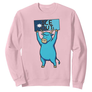 Funny Minnesota Folklore Babe The Blue Ox Sweatshirt Ice Out TS12 Light Pink Print Your Wear