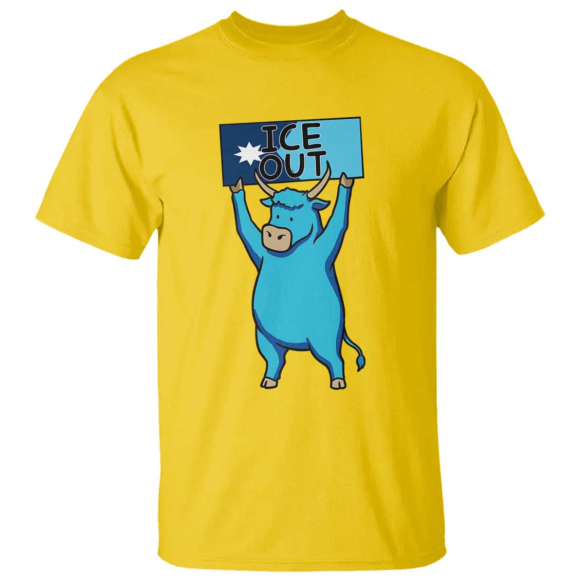 Funny Minnesota Folklore Babe The Blue Ox T Shirt Ice Out TS12 Daisy Print Your Wear