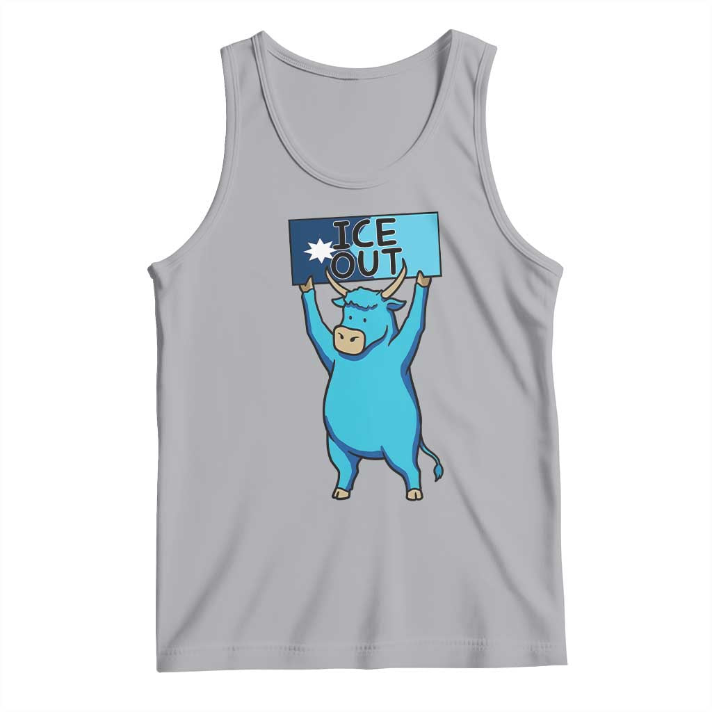 Funny Minnesota Folklore Babe The Blue Ox Tank Top Ice Out TS12 Athletic Heather Print Your Wear