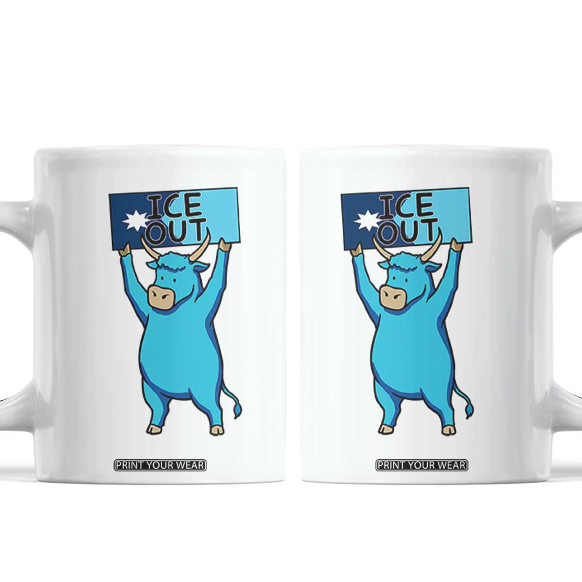 Funny Minnesota Folklore Babe The Blue Ox Coffee Mug Ice Out TS12 White Print Your Wear
