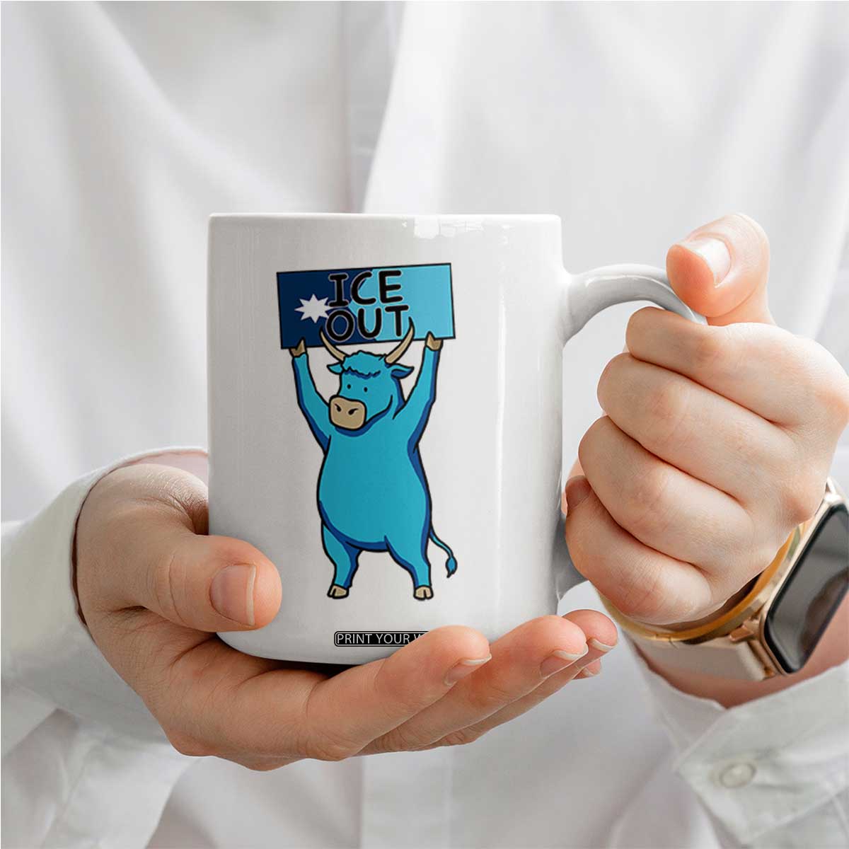 Funny Minnesota Folklore Babe The Blue Ox Coffee Mug Ice Out TS12 Print Your Wear