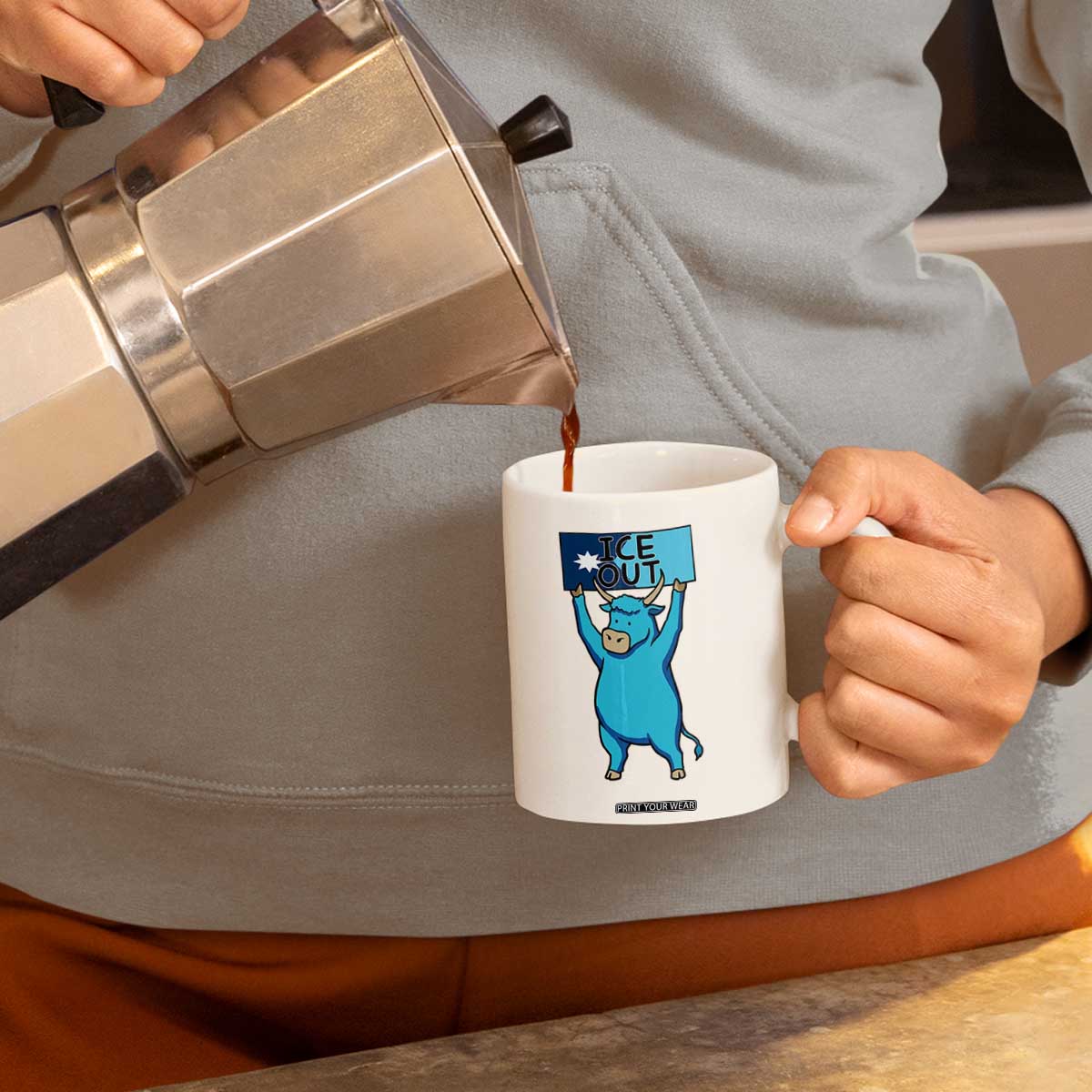 Funny Minnesota Folklore Babe The Blue Ox Coffee Mug Ice Out TS12 Print Your Wear