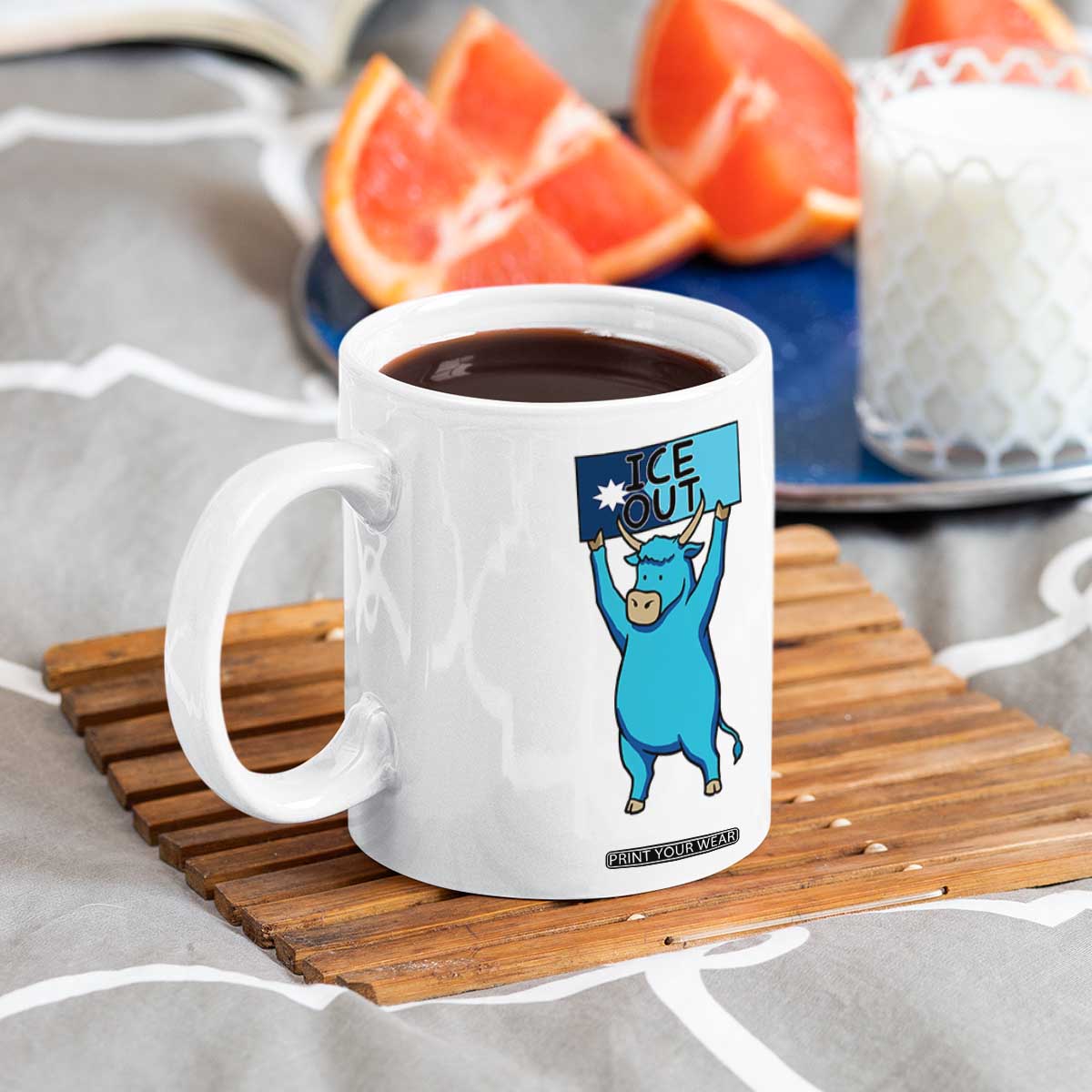 Funny Minnesota Folklore Babe The Blue Ox Coffee Mug Ice Out TS12 Print Your Wear