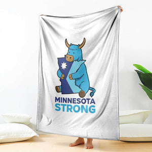 Minnesota Strong Throw Blanket Blue Ox Midwest Folklore Heritage TS12 Print Your Wear