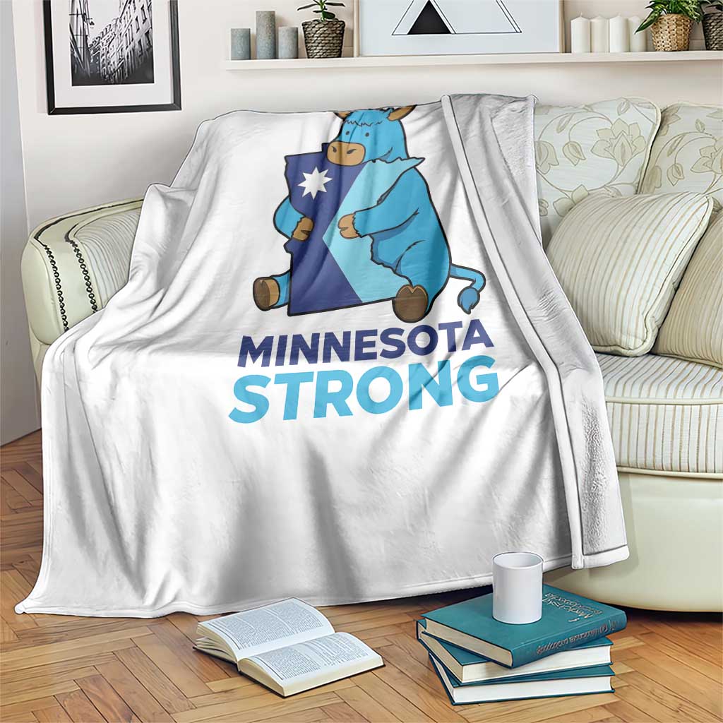 Minnesota Strong Throw Blanket Blue Ox Midwest Folklore Heritage TS12 Print Your Wear