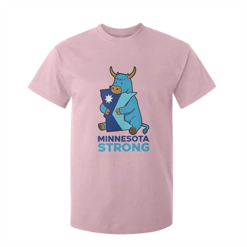 Minnesota Strong T Shirt For Kid Blue Ox Midwest Folklore Heritage TS12 Light Pink Print Your Wear