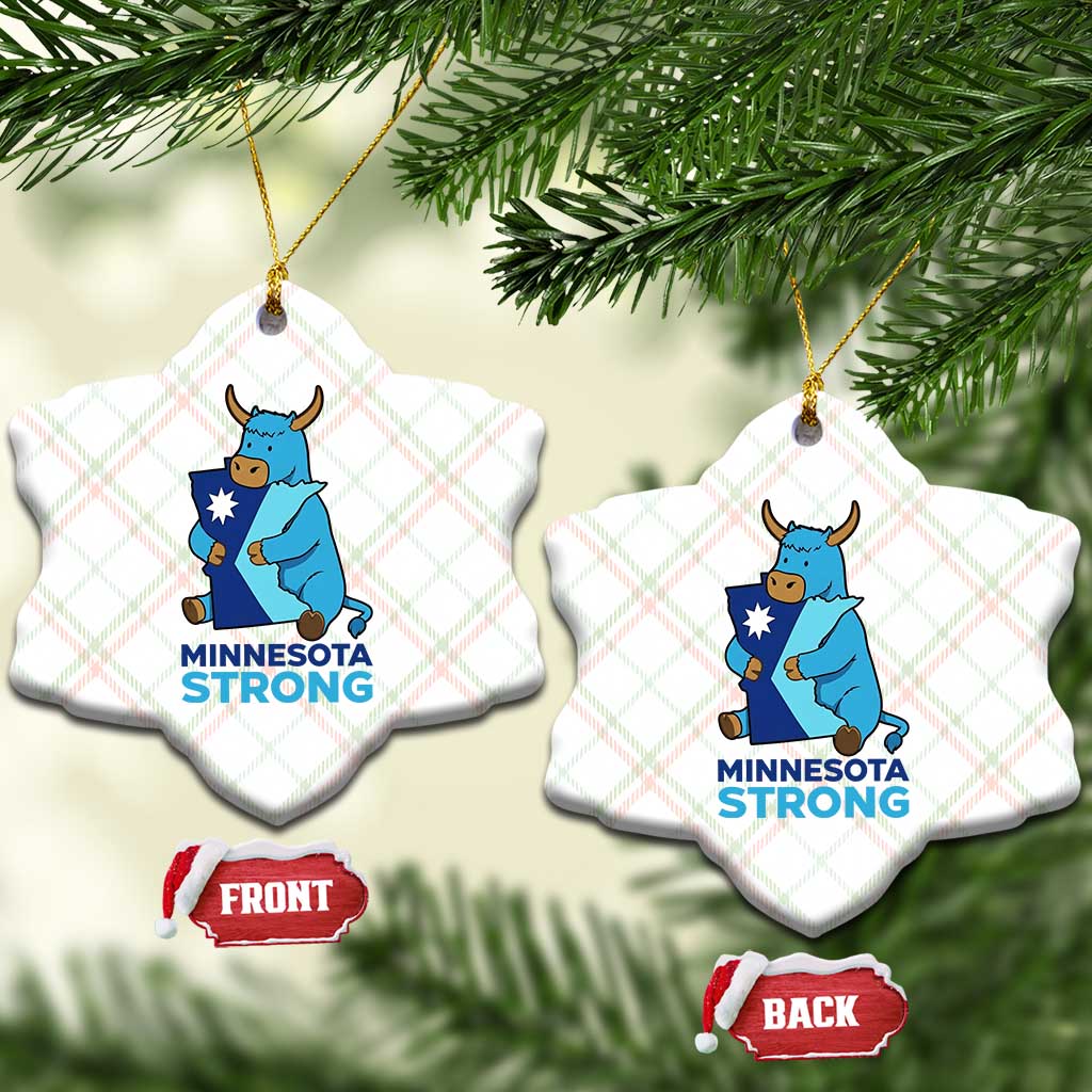 Minnesota Strong Ceramic Ornament Blue Ox Midwest Folklore Heritage TS12 Print Your Wear