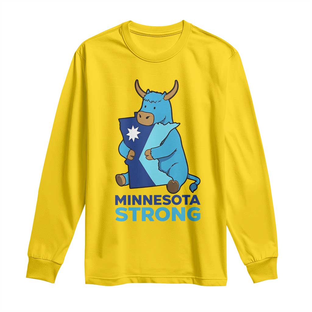 Minnesota Strong Long Sleeve Shirt Blue Ox Midwest Folklore Heritage TS12 Daisy Print Your Wear