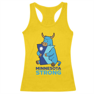 Minnesota Strong Racerback Tank Top Blue Ox Midwest Folklore Heritage TS12 Daisy Print Your Wear