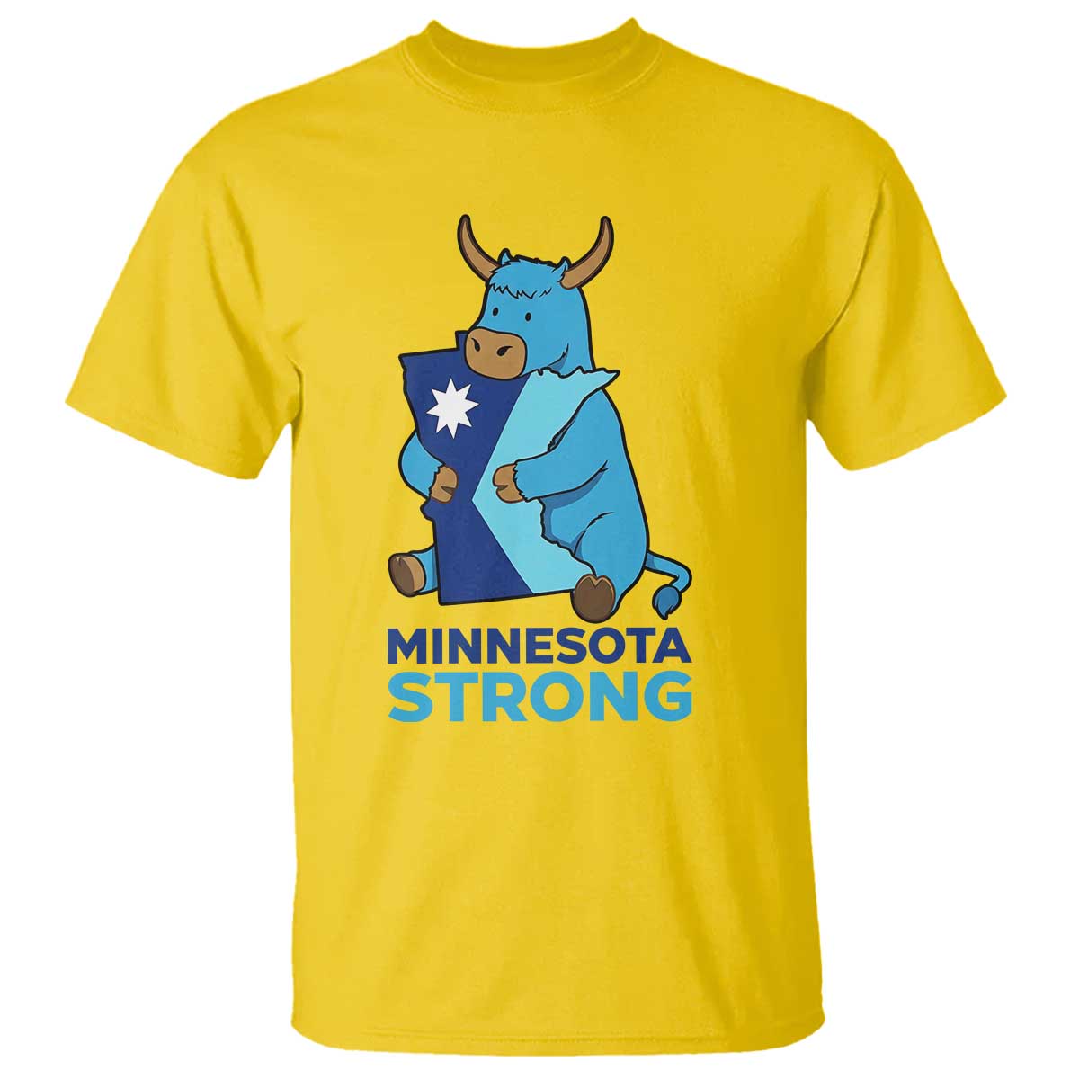 Minnesota Strong T Shirt Blue Ox Midwest Folklore Heritage TS12 Daisy Print Your Wear